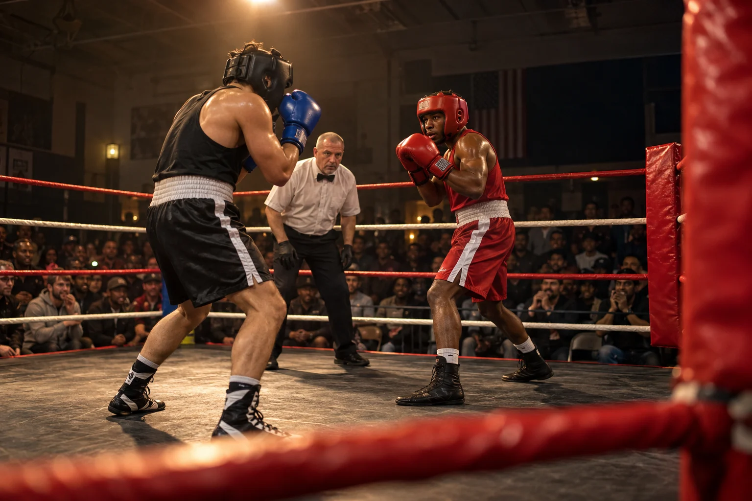 AI concept boxing event, not an actual event